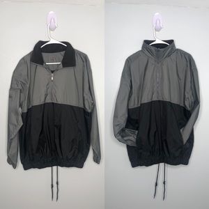 Acuity grey black windbreaker golf jacket M